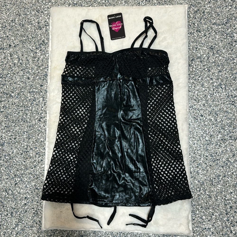 Fishnet Sexy Lingerie with back zipper